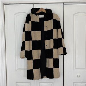 OAK + FORT Black and Cream Outerwear